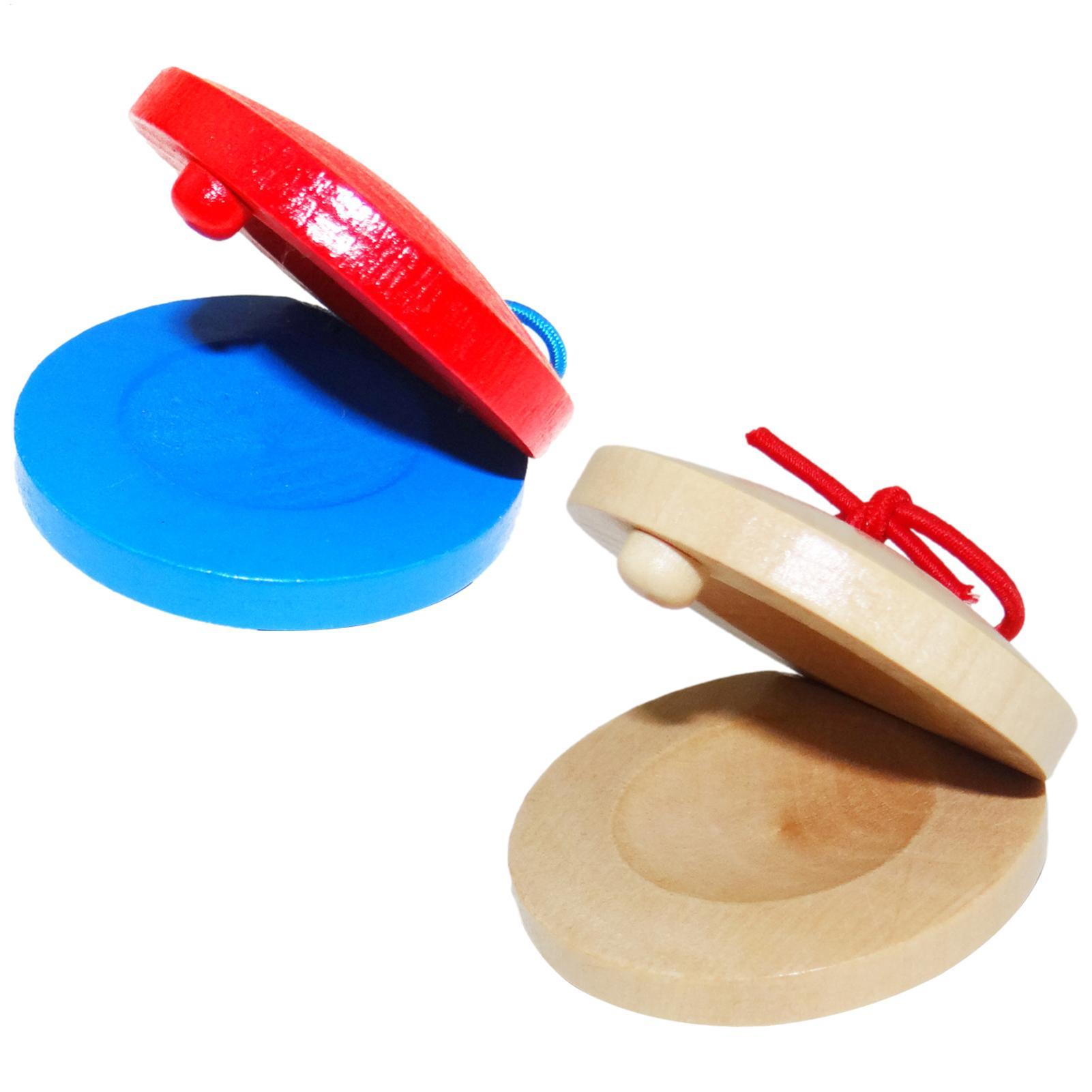 Musical Instrument For Babies - 木製カスタネット子供用楽器耐久性のある小さな指カスタネット教育リズムおもちゃ木製カスタネット