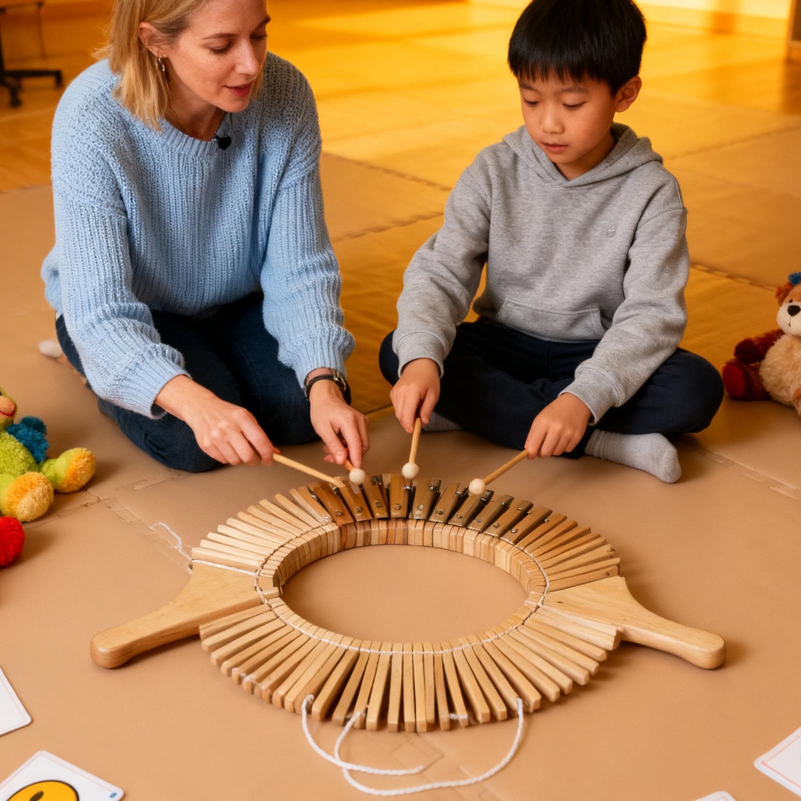 Musical Instrument For Babies - 赤ちゃん用楽器 幼稚園教育用打楽器 天然木打楽器 おもちゃ 子供用 クリスマス用