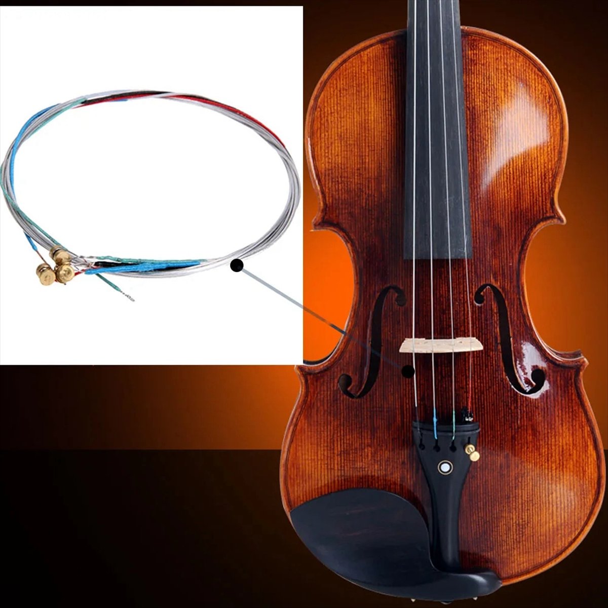 Violin Musical Instrument - ABPF バイオリン弦 4/4 プロフェッショナルフルセットバイオリン弦 E-A-D-G コア楽器部品アルミバイオリンアクセサリー