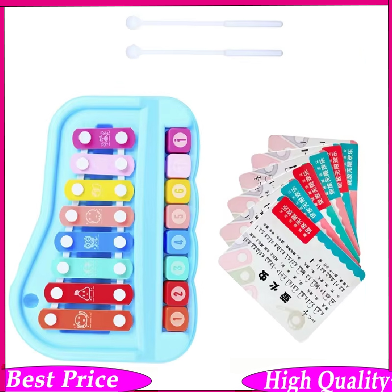 Musical Instrument For Babies - 8音ハンドパーカッション楽器 - オルフスタイルの子供用教育用ハンドノックデュエットキシロフォン、赤ちゃん用音楽玩具ギフト