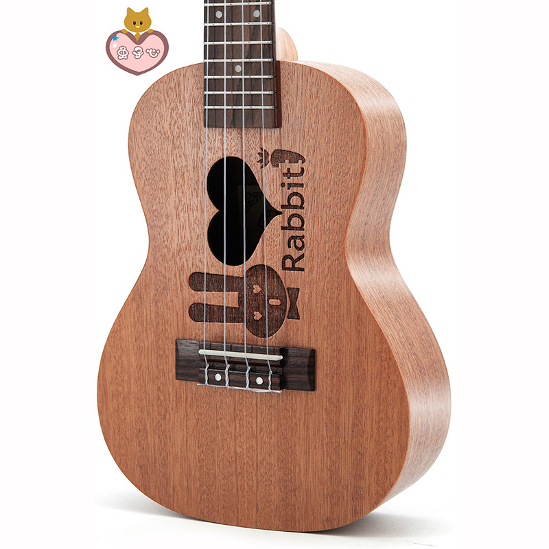 Musical Instrument Hawaii - 23インチのかわいい多種柄サペレウクレレ、4弦ハワイウクレレ、初心者向けミニアコースティックギター、楽器