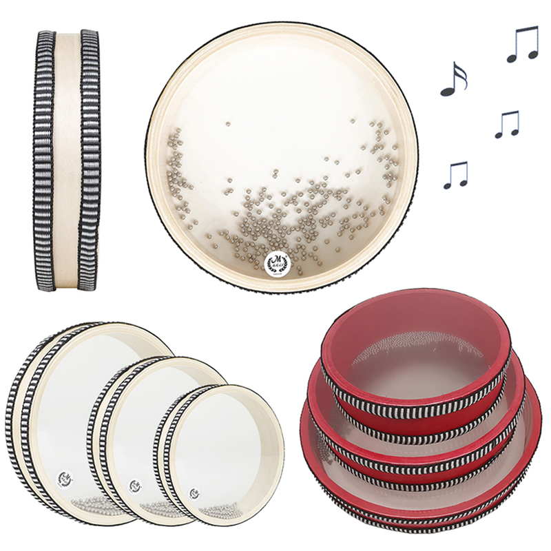 Djembe Hand Drum - ベビーモンテッソーリオーシャンウェーブビーズハンドドラム楽器おもちゃ早期学習音楽パーカッション知育玩具ベビーギフト用