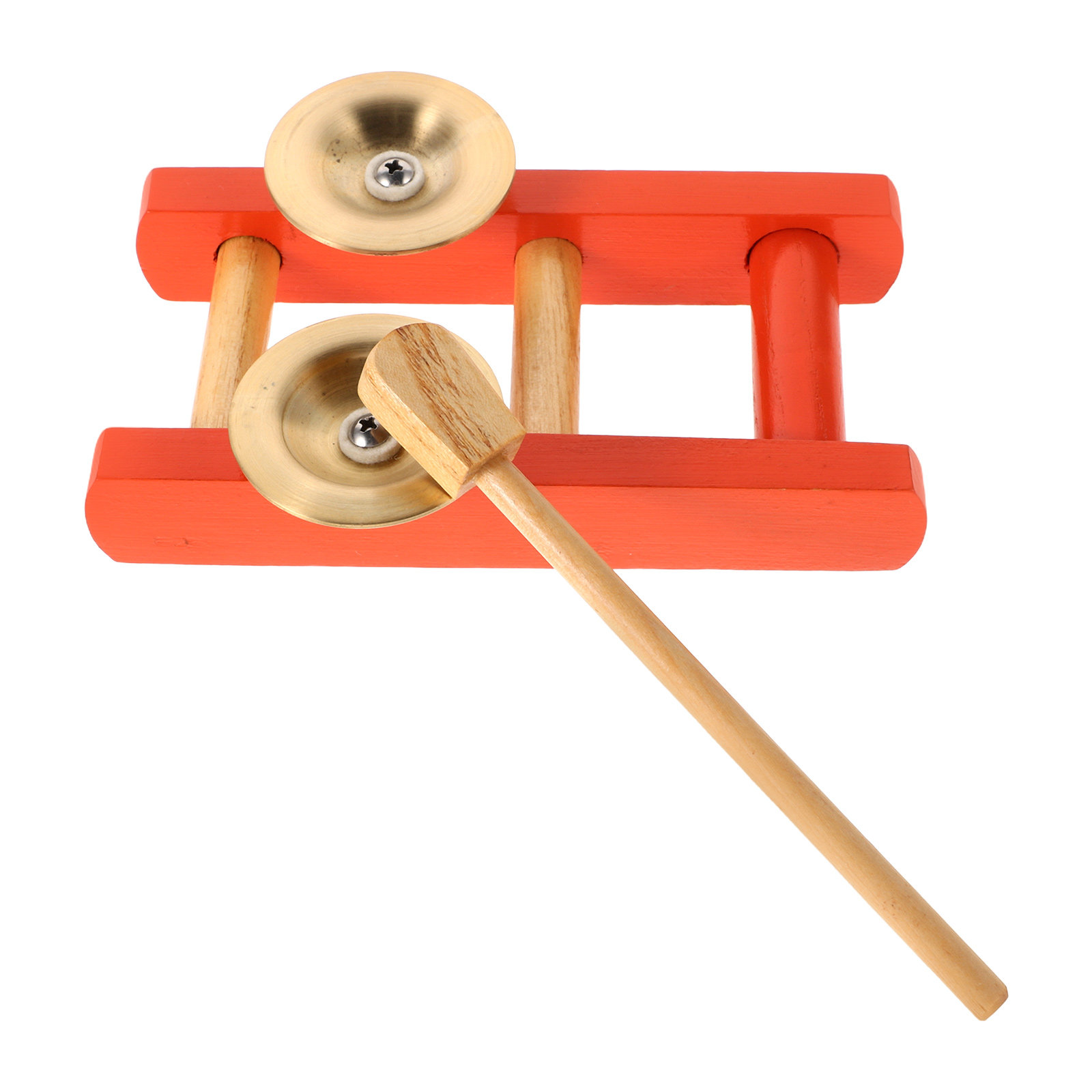 Musical Instrument I Play - ミニ小型ハンドブラスシンバル子供用打楽器コンパクトデザイン心地よい音安定したスタンド子供の音楽演奏用