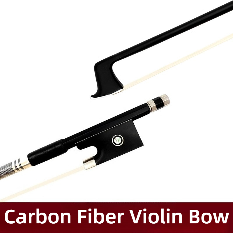 Violin Musical Instrument - カーボンファイバーバイオリン弓高品質快適な落下防止耐久性のあるスムーズな軽いバイオリン弓楽器アクセサリー