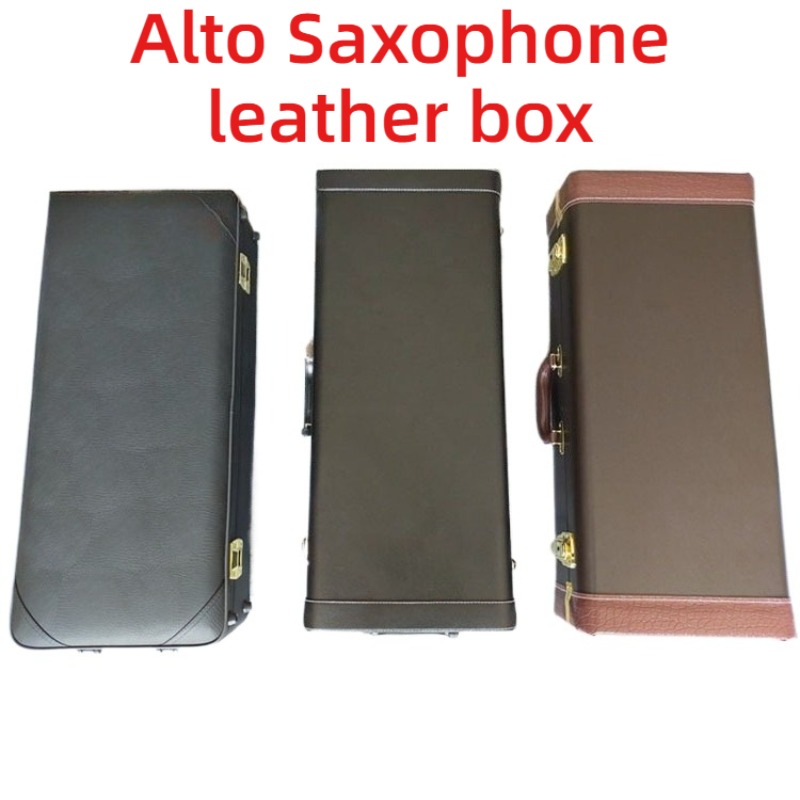 Musical Instrument Saxophone - 革製アルトサックスケース落下防止耐衝撃防水ポータブルスクエアテナーサックスケース楽器アクセサリー