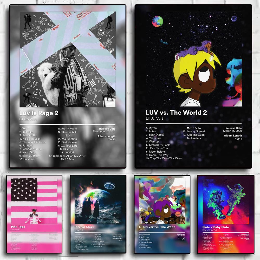 L Musical Instrument - ラッパー L-Lil Uzi Vert 音楽アルバムポスター 美的ウォールアートプリント