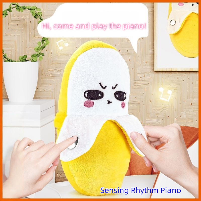 Musical Instrument For Babies - バナナベイビービートセンシングクリエイティブフルーツノベルティ親子ミュージカルインタラクティブピアノおもちゃぬいぐるみクリスマスギフト