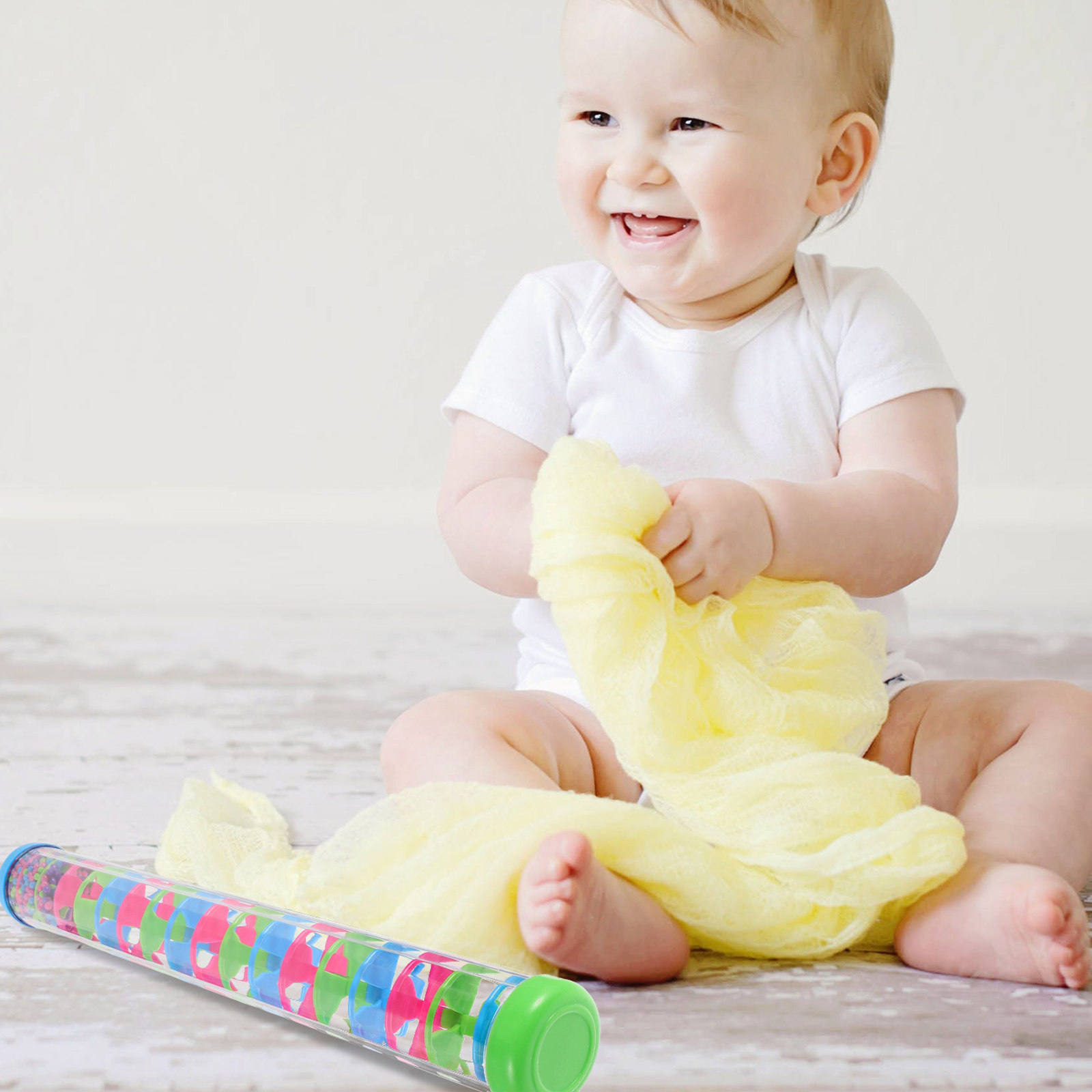Musical Instrument I Play - 2個セット レインスティック スパイラル型楽器 子供用 ベビー 幼児用