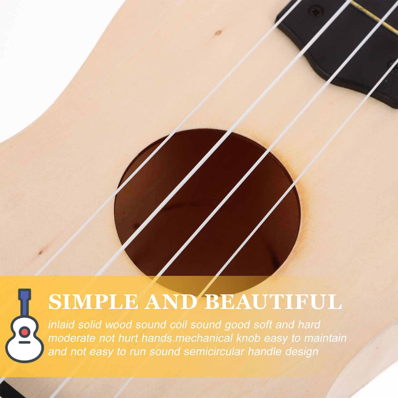 Musical Instrument Hawaii - ウクレレDIYキット 21インチ 未完成 バスウッド ハワイスタイル 手作りクラフト