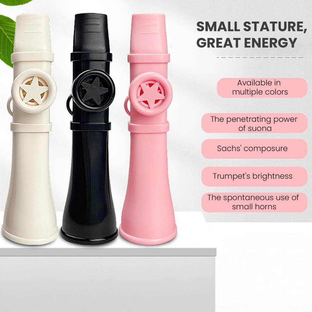 Musical Instrument Easy To Learn For Adults - 13.5 センチメートルプラスチックカズーとストラップ付き学びやすい大人のカズーフルート楽器ギターウクレレバイオリンピアノキーボード用