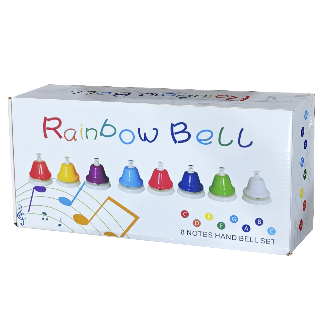 カラフルなオーフ楽器セット,8音のハンドベル,子供の音楽玩具 - Musical Instrument For Babies のレビューと価格