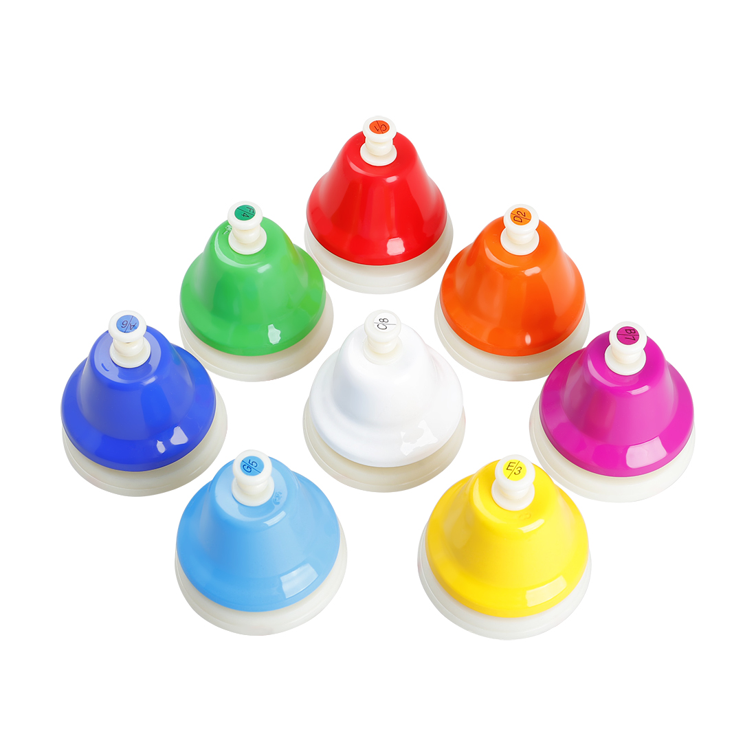 カラフルなオーフ楽器セット,8音のハンドベル,子供の音楽玩具 - Musical Instrument For Babies のレビューと価格