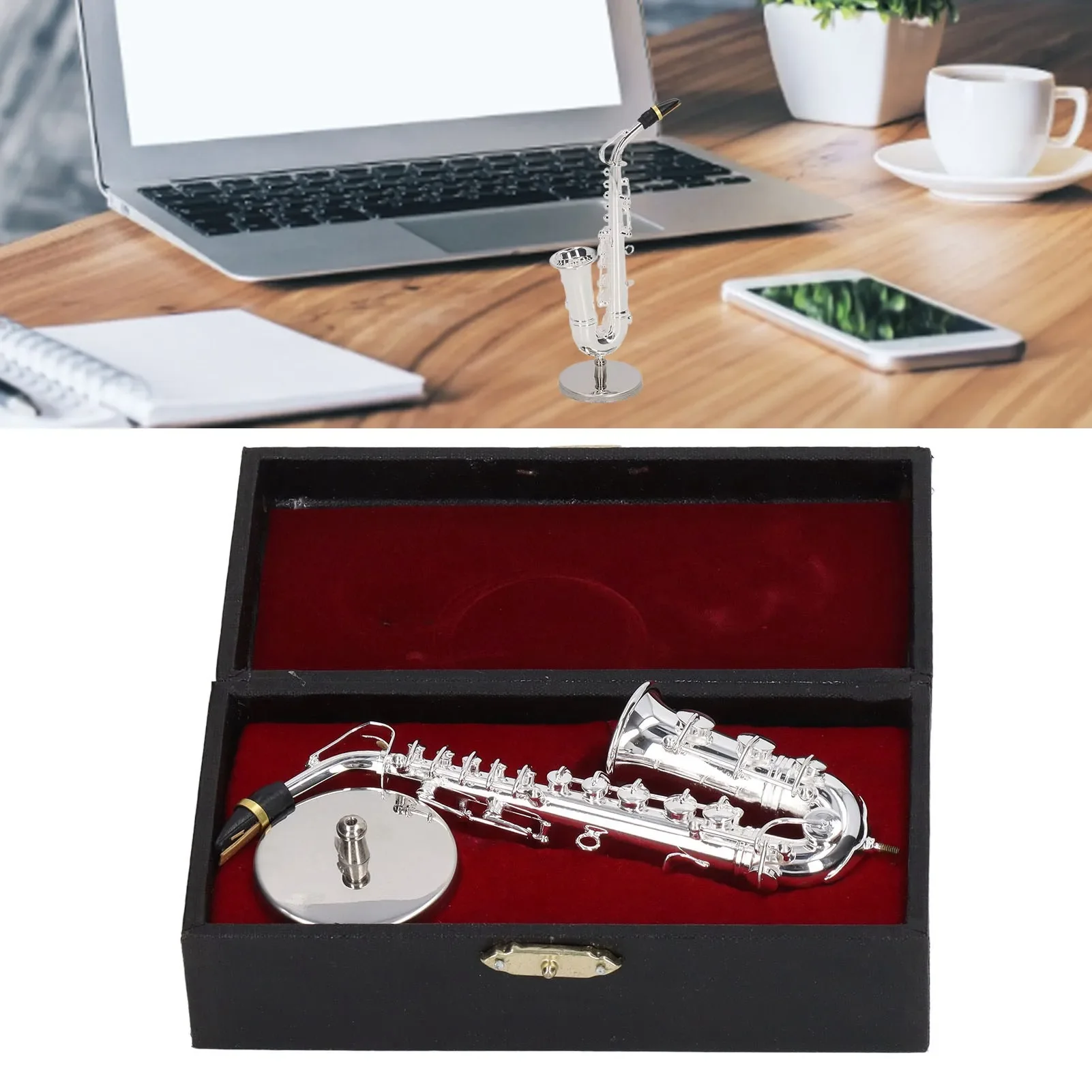 アルトサックス装飾品ミニサックス装飾楽器モデルギフトボックス - Musical Instrument Saxophone のレビューと価格