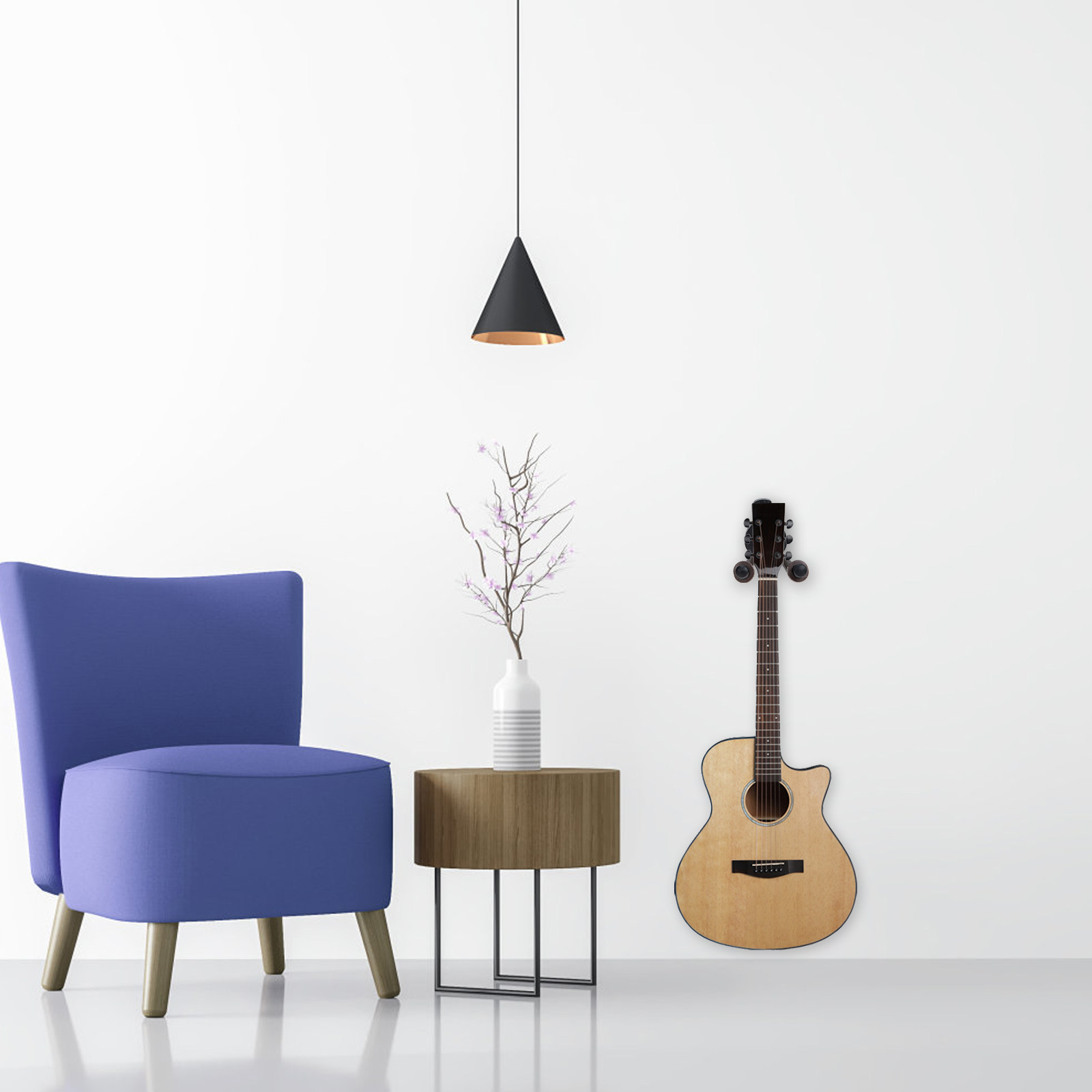 ギター壁掛けハンガー 頑丈な固定ホルダー バイオリン ウクレ - Violin Musical Instrument のレビューと価格