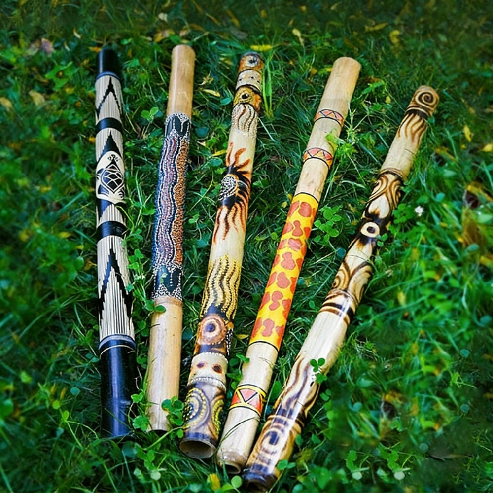 チーク材のディジェリードゥ（塗装済み）100/120/130 - Musical Instrument Didgeridoo のレビューと価格