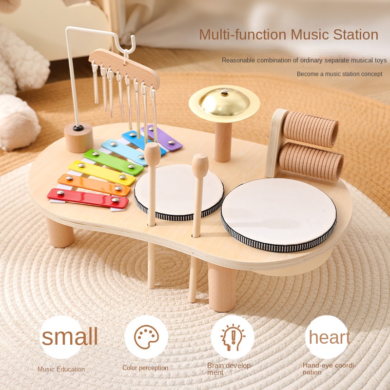 LazyChild 子供用教育玩具 木製オルゴール ベビーパ - Musical Instrument For Babies のレビューと価格