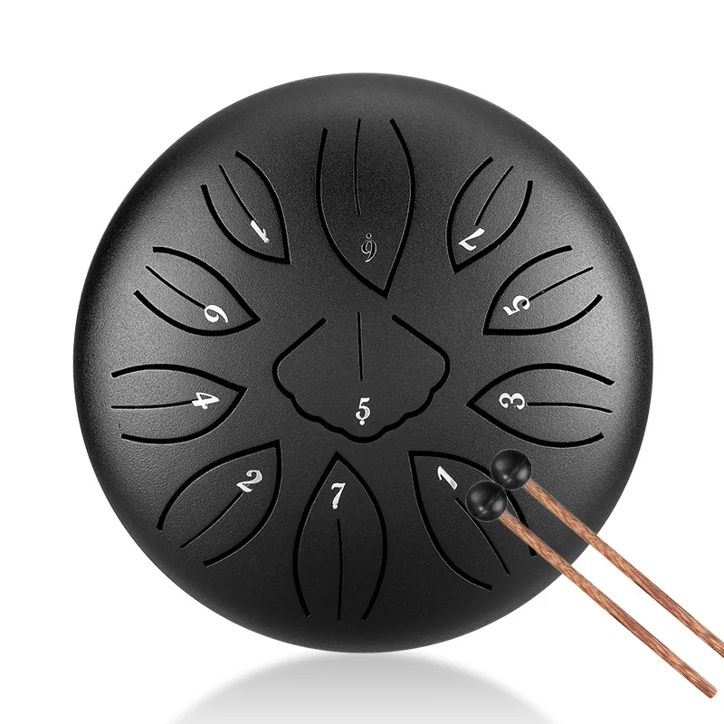 Hluru スチールタンドラム 6インチ 11音 C5キー  - Djembe Hand Drum のレビューと価格