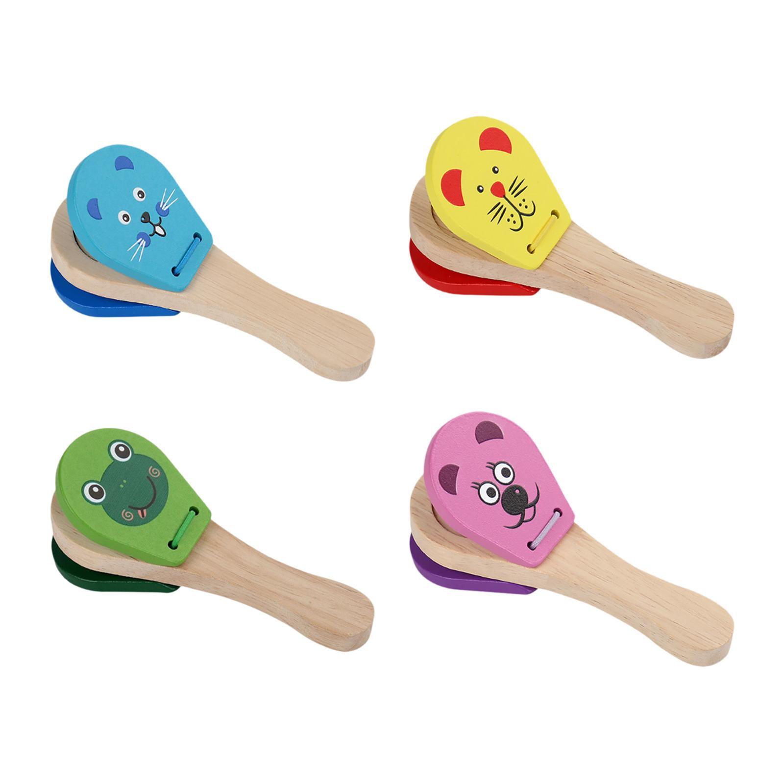 ベビー木製カスタネット子供用音楽教材就学前の子供向け打楽器 - Musical Instrument For Babies のレビューと価格