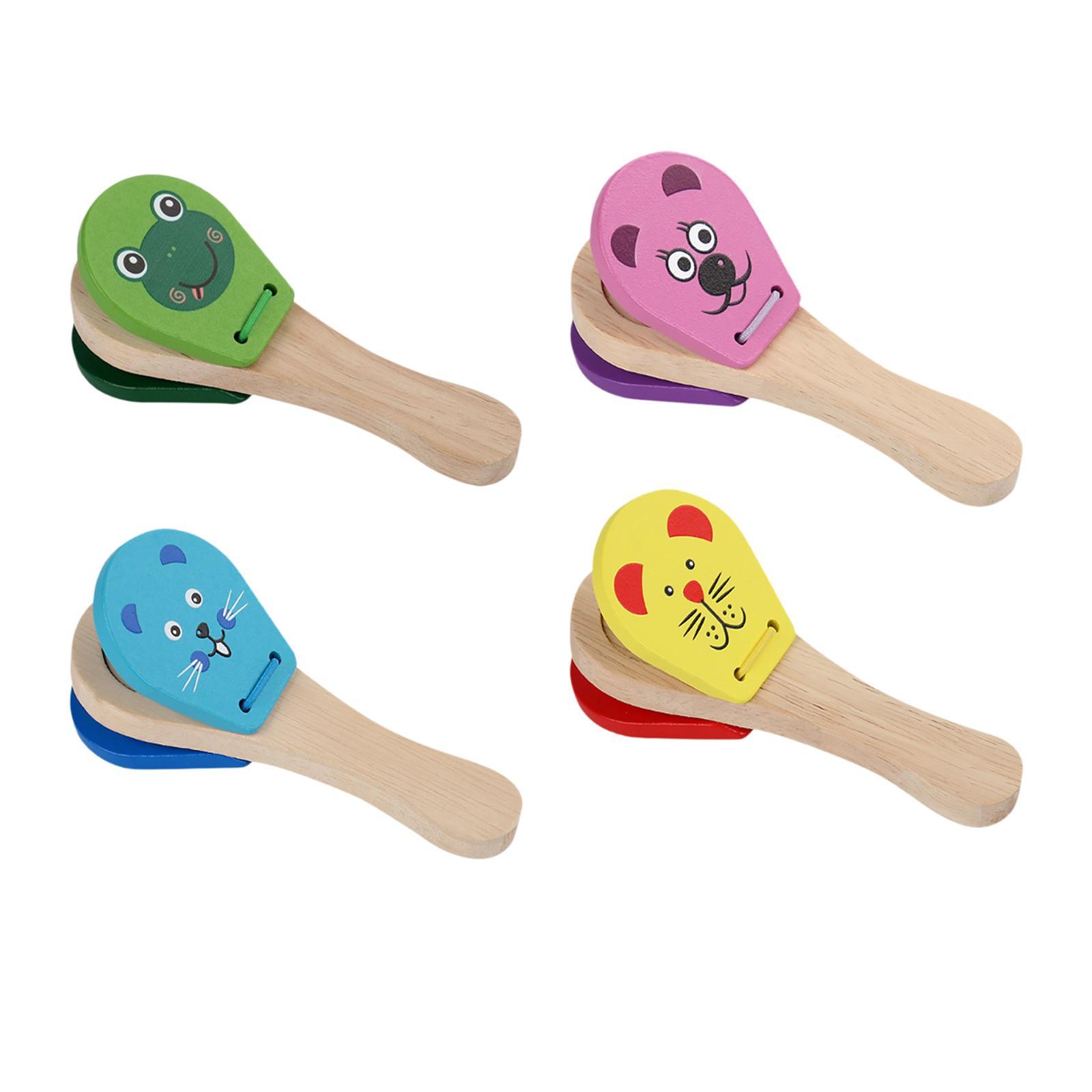 ベビー木製カスタネット子供用音楽教材就学前の子供向け打楽器 - Musical Instrument For Babies のレビューと価格