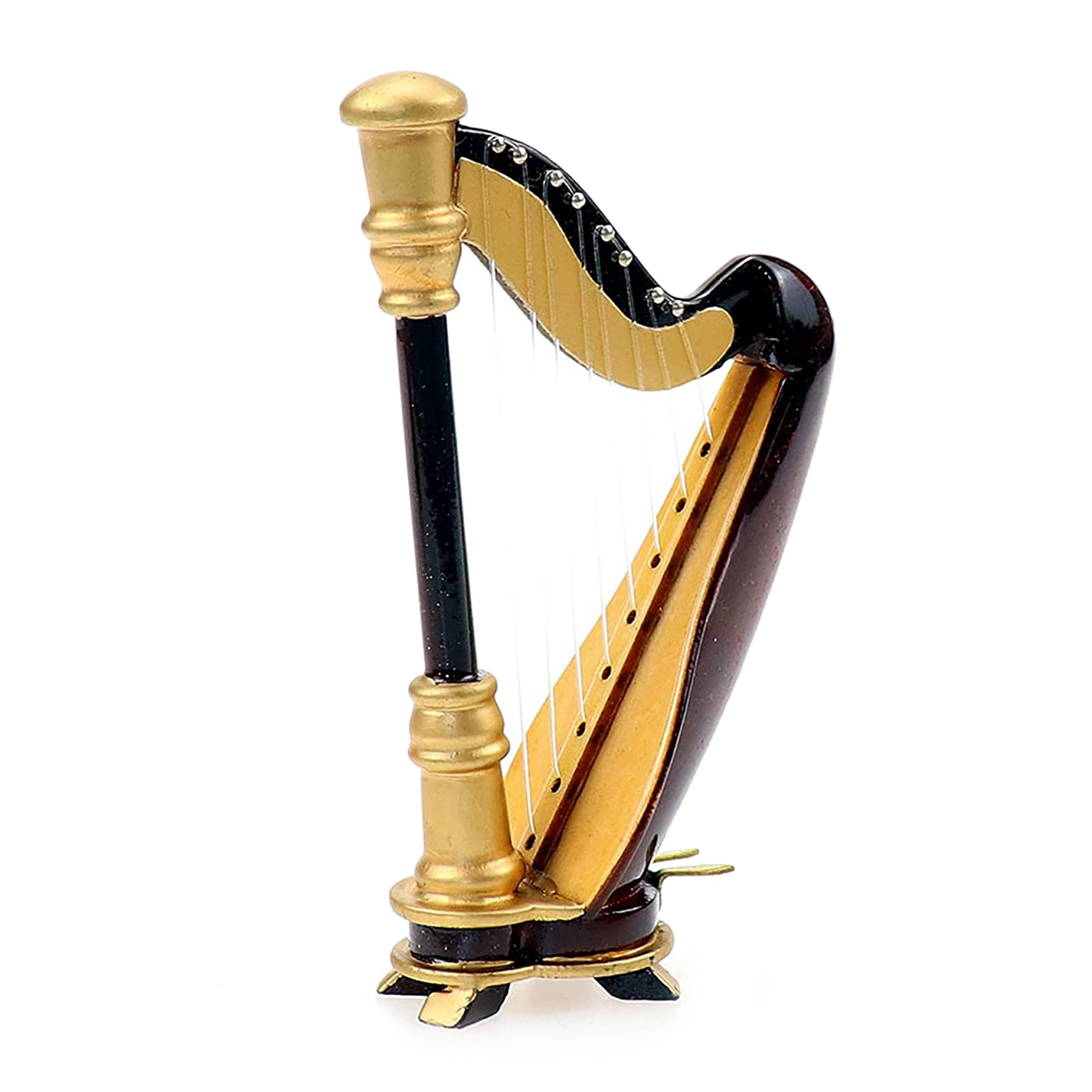B05C-木製ミニチュアハープケース付きミニ楽器レプリカミニ - Musical Instrument Project のレビューと価格