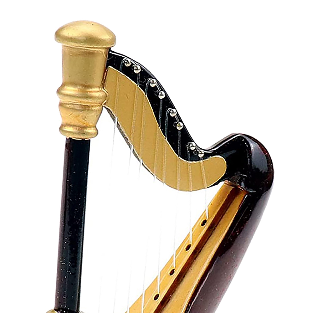B05C-木製ミニチュアハープケース付きミニ楽器レプリカミニ - Musical Instrument Project のレビューと価格