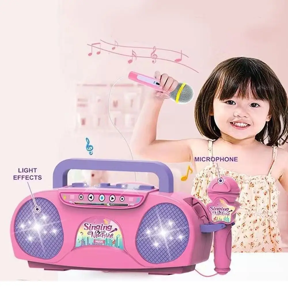 楽器マイクカラオケマシン、ライト付き、屋内外旅行、教育玩具、 - Musical Instrument Project のレビューと価格
