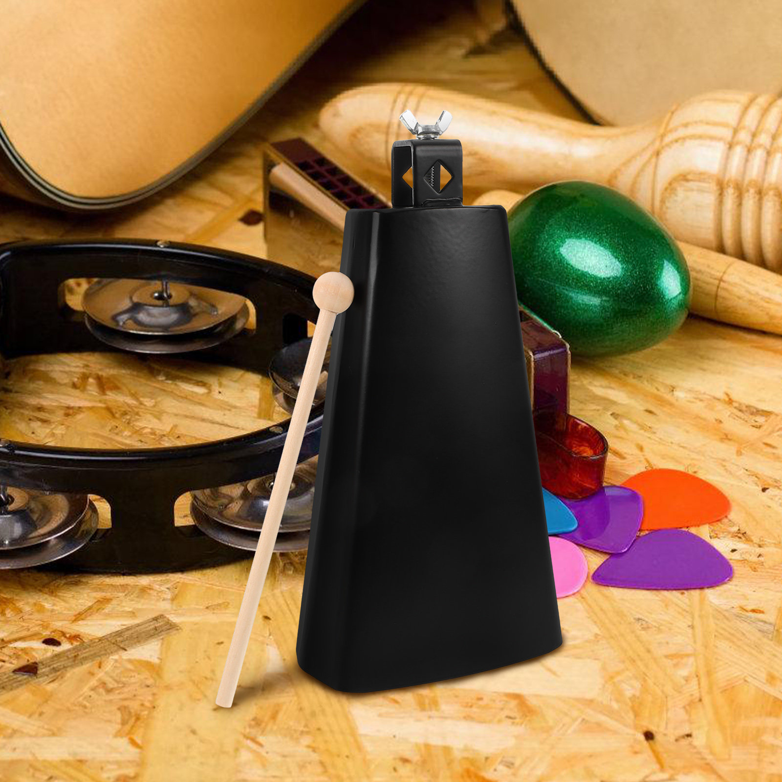 スティック付きメタルカウベル楽器セット、初心者向けドラムセッ - Djembe Hand Drum のレビューと価格