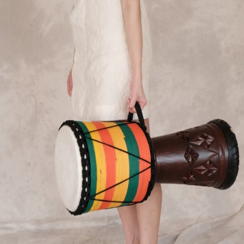 12 インチジャンベマホガニーアフリカドラムプロフェッショナ - Musical Instrument Indian のレビューと価格