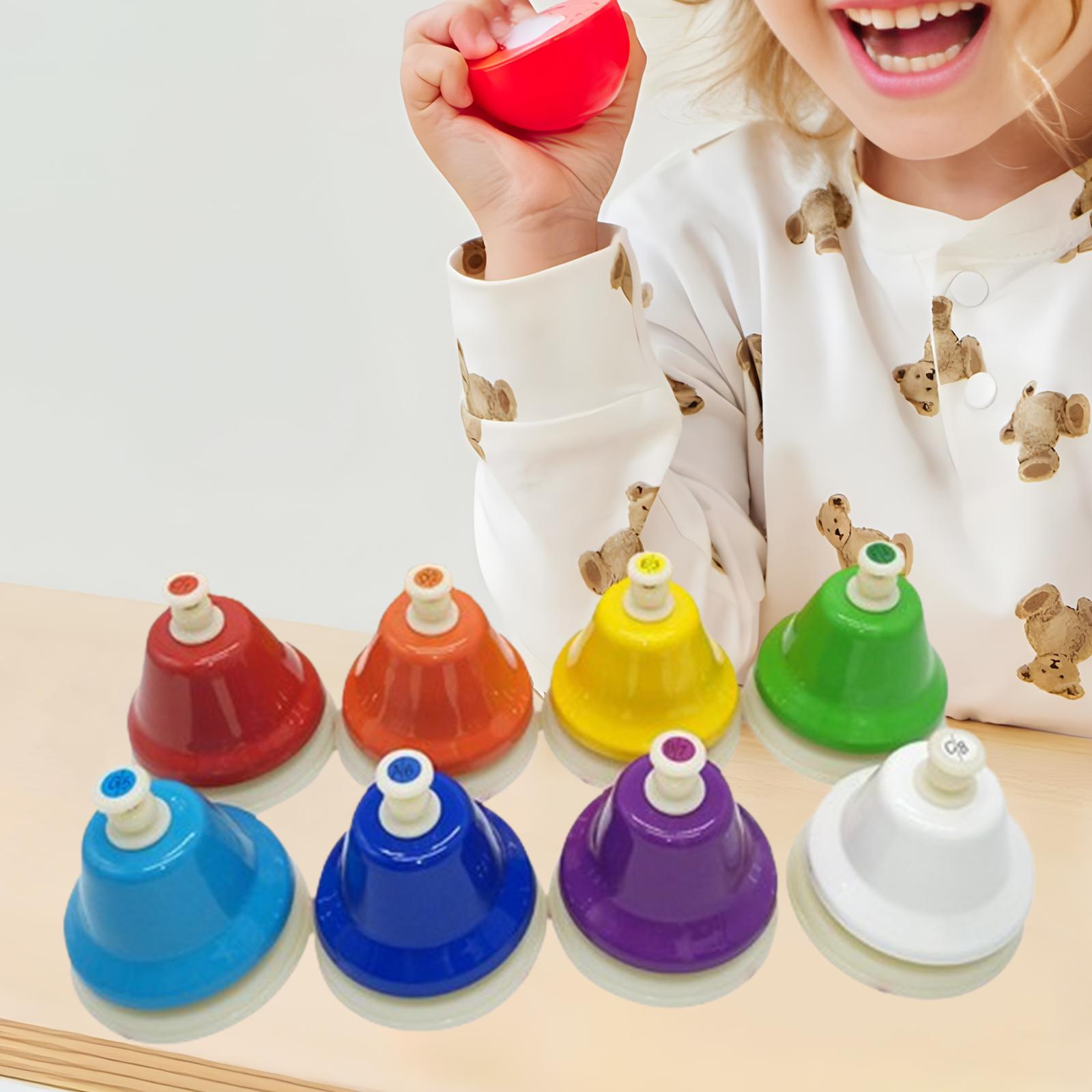 キッズプレイデスクベルハンドベル、ハンドヘルドカラフルな打楽 - Musical Instrument I Play のレビューと価格