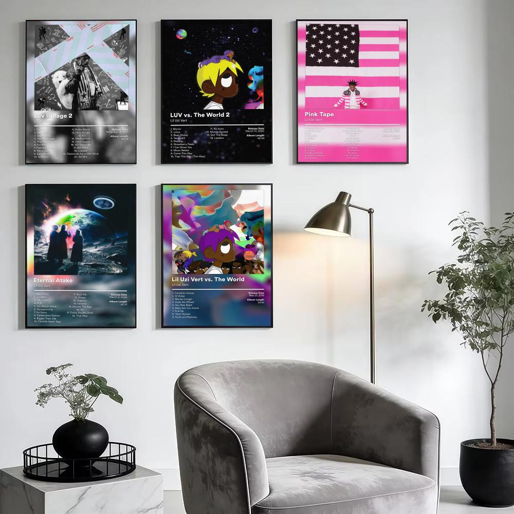 ラッパー L-Lil Uzi Vert 音楽アルバムポスター - L Musical Instrument のレビューと価格