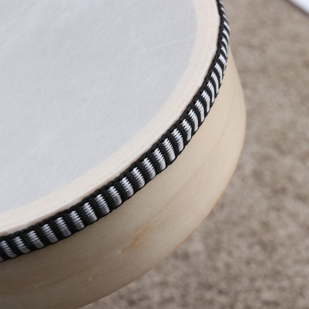 おもちゃ 4/6/8/10 インチ木製ハンドドラムハンドヘル - Djembe Hand Drum のレビューと価格
