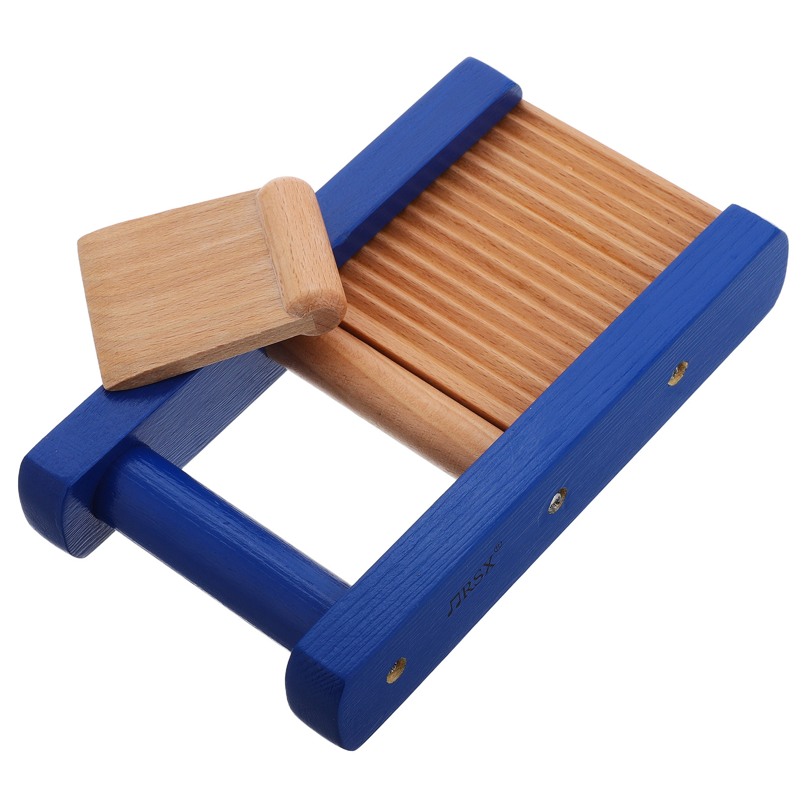 スクラッパーボード 木製ハンドパーカッション楽器 ブルー 早 - Musical Instrument I Play のレビューと価格
