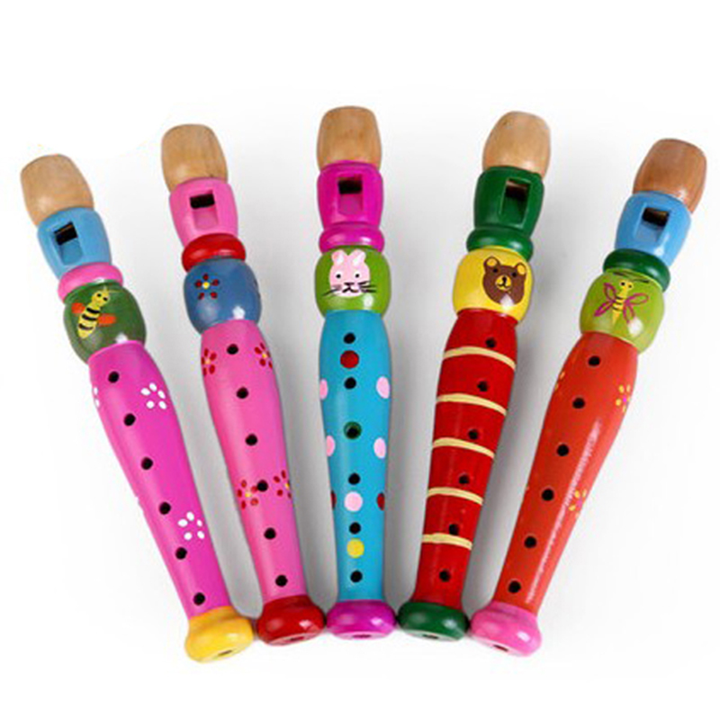 2 個木製フルート 20 センチメートルカラフルな子供楽器ト - Musical Instrument Project のレビューと価格