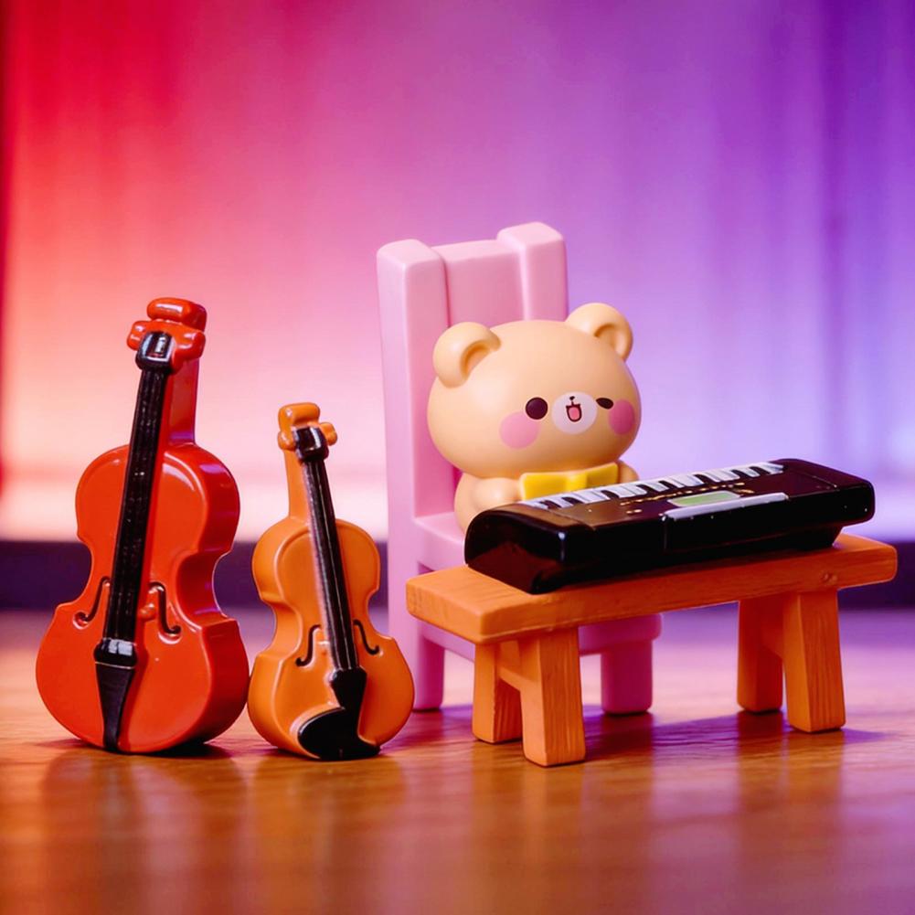 ピアノ、バイオリン、サックス、ミニチュア音楽フィギュア、ドー - Musical Instrument Saxophone のレビューと価格