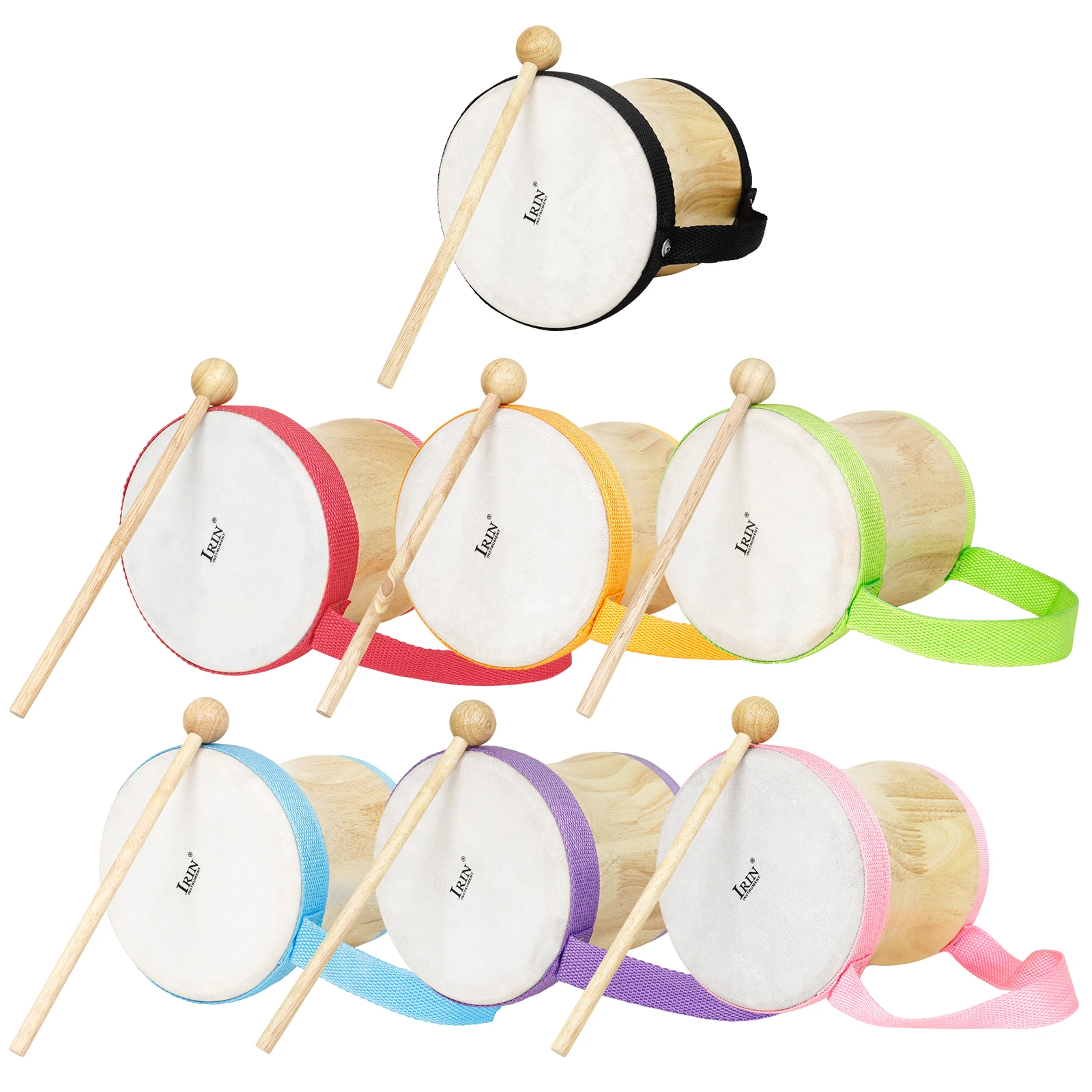 IRIN インドドラム木製羊皮ハンドドラムインドドラマー O - Musical Instrument Indian のレビューと価格